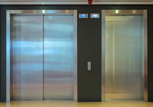 Modern custom-designed home elevator in a stylish interior